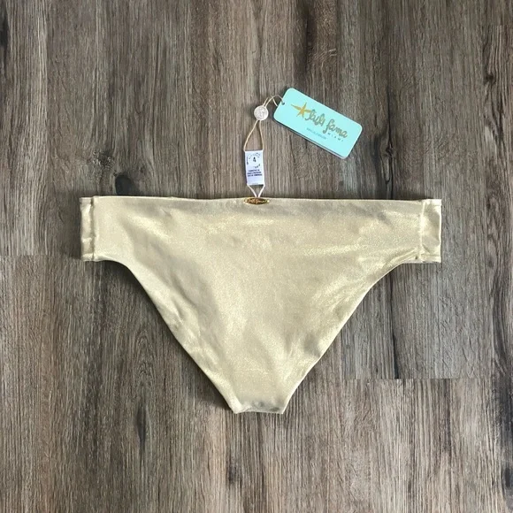 NEW Luli Fama Cosita Buena Gold Rush Bikini Bottoms - Picture 11 of 16